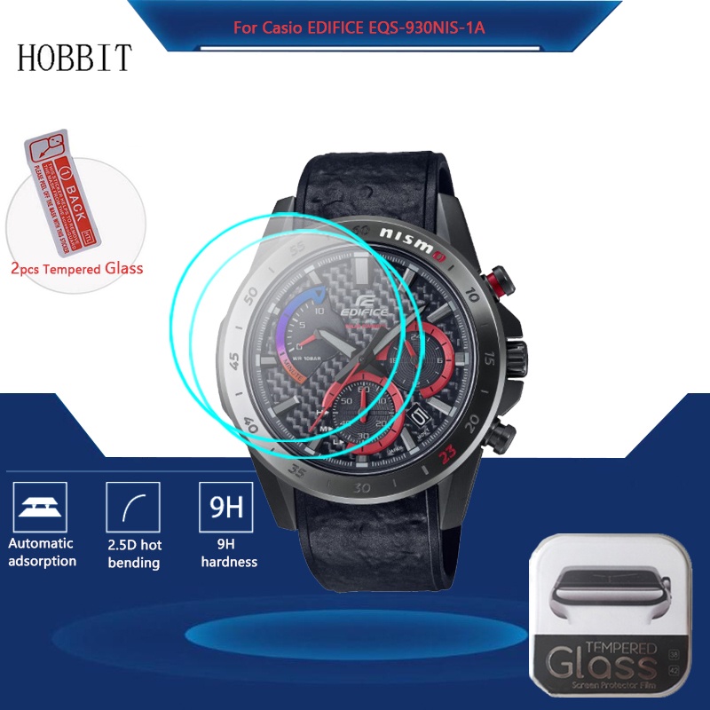 Set 2 Kính Cường Lực Bảo Vệ Màn Hình Cho Đồng Hồ Thông Minh Casio EDIFICE EQS-930Niss-1A EQS 930Niss
