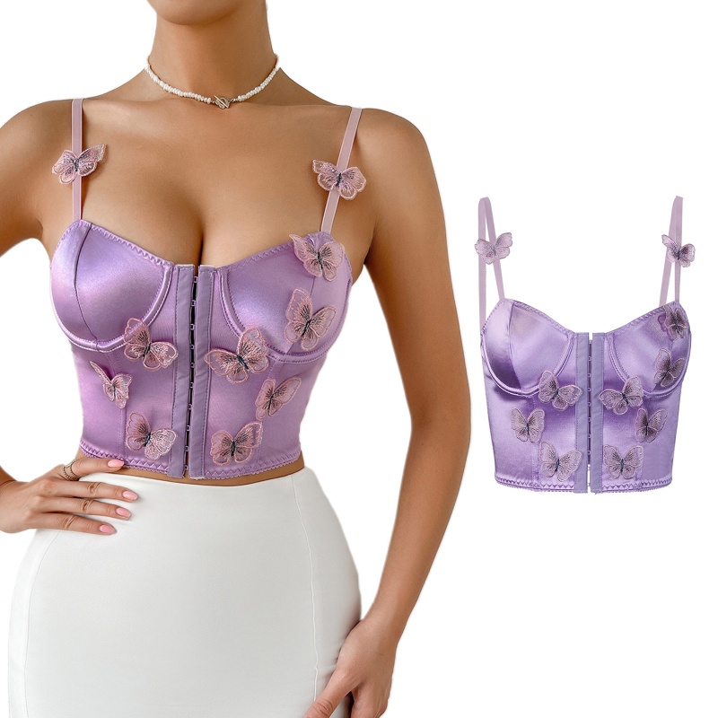 Áo Hai Dây Có Mút Đệm Ngực Thời Trang Mùa Hè Cho Bạn Gái