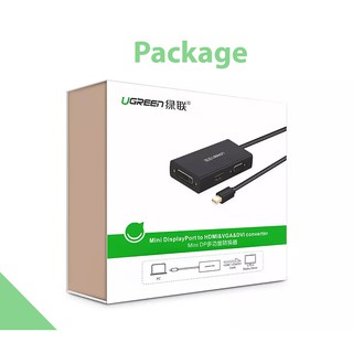 Cáp Mini DisplayPort ra HDMI DVI VGA Cao Cấp UGREEN