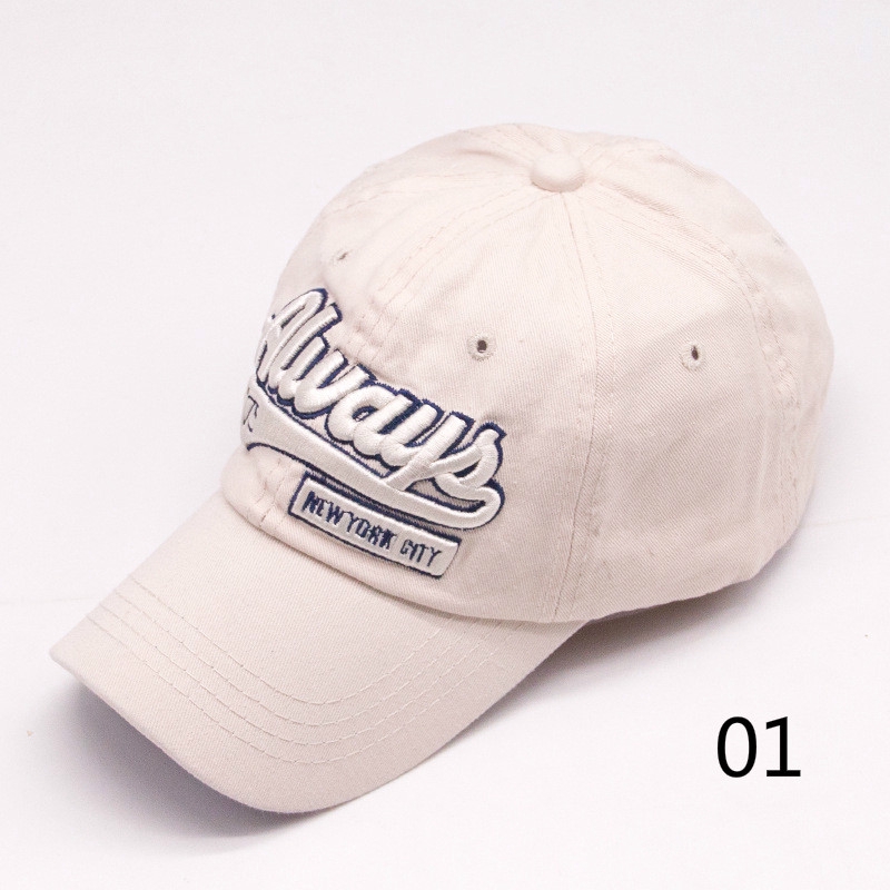 Mũ Lưỡi Trai LINJW Bằng Cotton Thêu Chữ Cho Nam Và Nữ