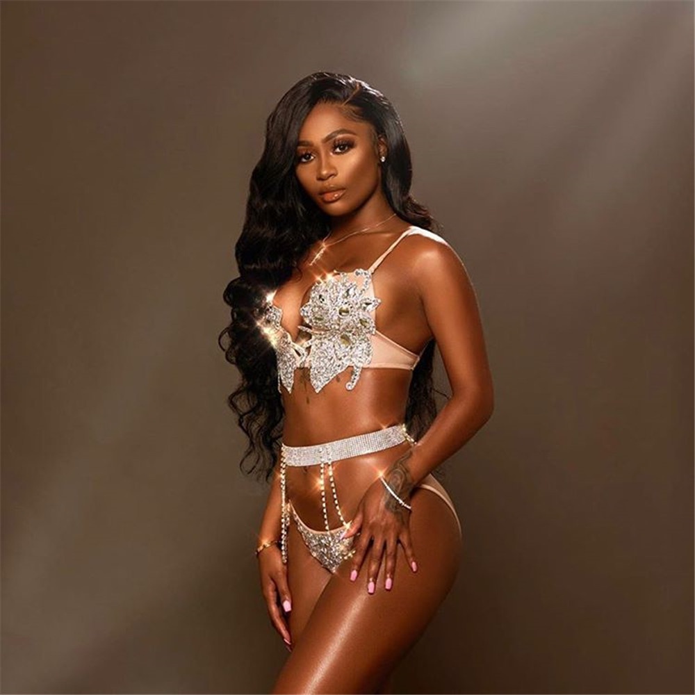 Thắt Lưng Đính Đá Lấp Lánh Thời Trang Dành Cho Nữ