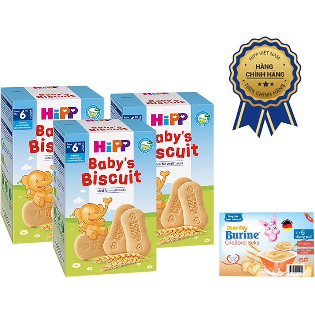 Bánh quy ăn dặm HiPP 150g Organic