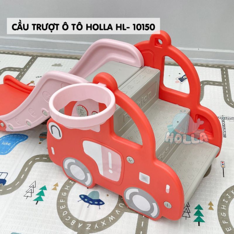 Cầu trượt ô tô Holla tặng gôn bóng rổ kèm