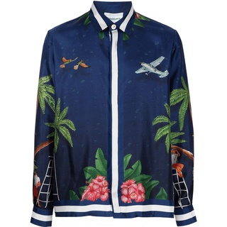 Áo sơmi Casablanca surf club midnight shirt ss21