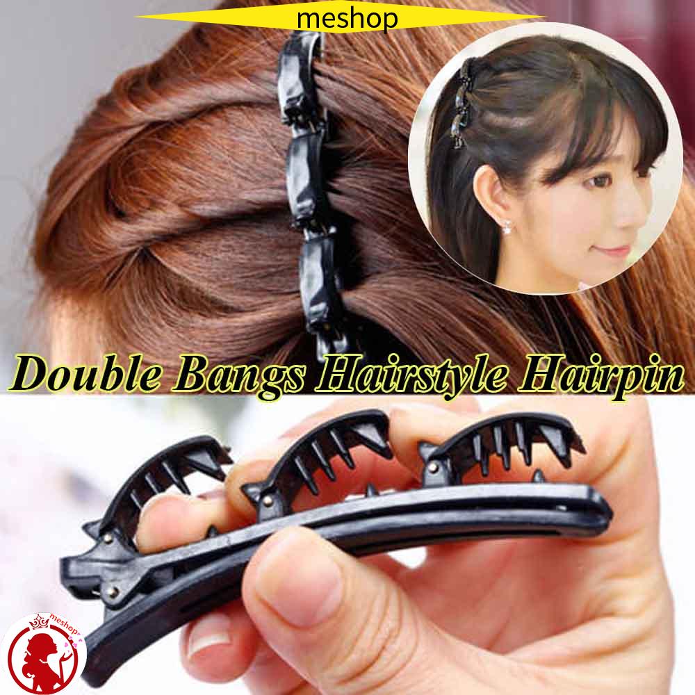 Kẹp Tóc Đôi Bằng Resin Tạo Kiểu Tóc Mái Đôi Thiết Kế Dễ Sử Dụng ME