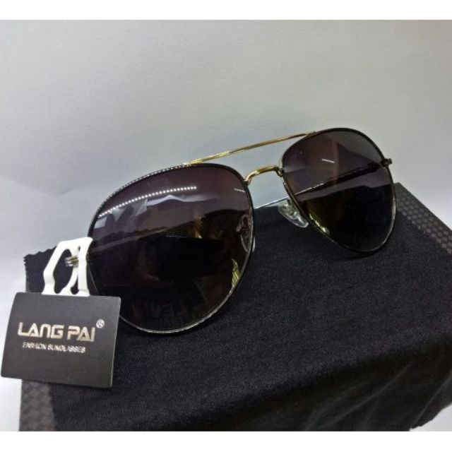 Kính nam Langpai tròng tím đen, tròng nâu kiểu Phi Công siêu đẹp siểu rẻ siêu bền