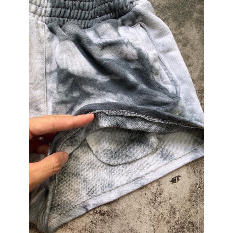 (HÀNG XUẤT XỊN) Quần short das hoạ tiết 1736 TYE DYE TEE Made in Cambodia full tag code