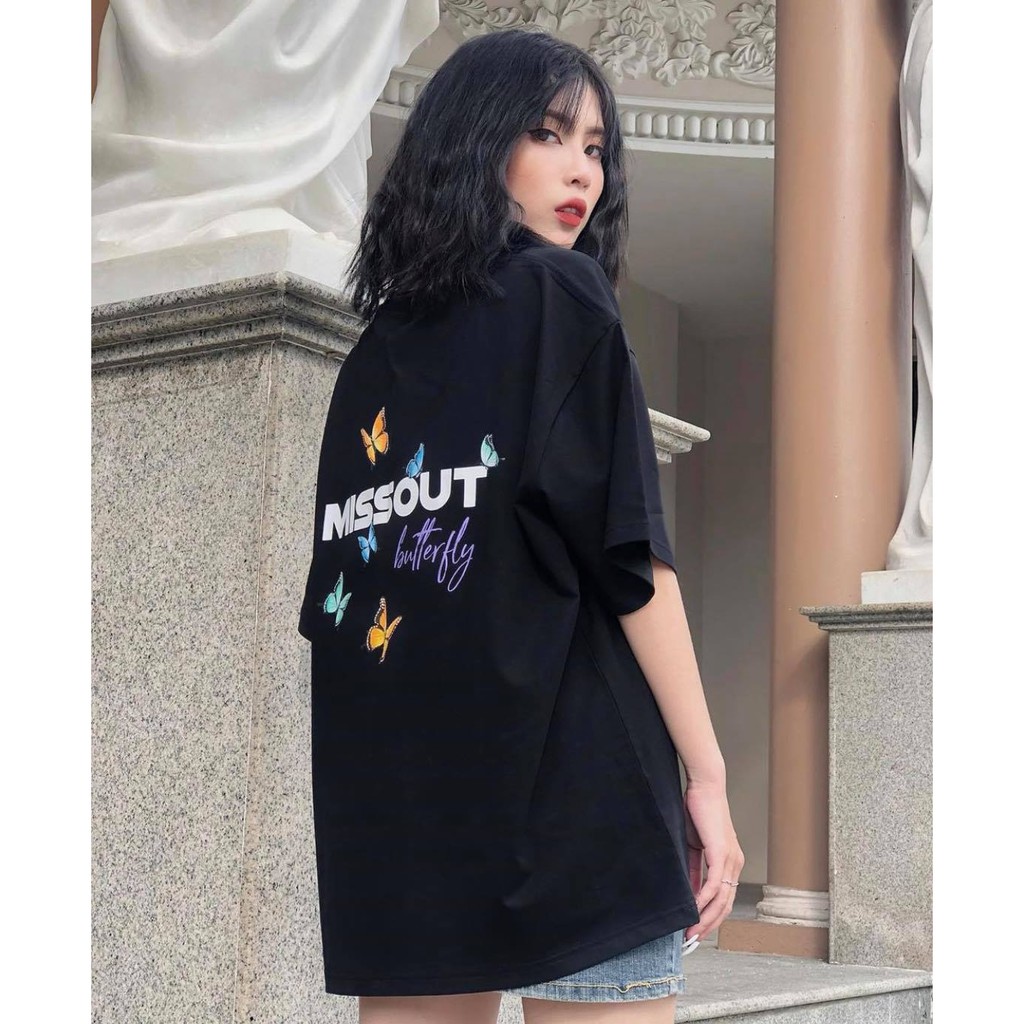 Áo Thun Nam Nữ Local Brand Missout Bướm Tay Lỡ Oversize Unisex Full Mạc