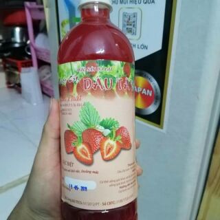 Nước cốt dâu tây  Đà Lạt chai 1l
