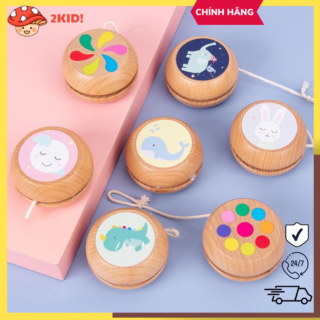 YoYo bằng gỗ cao cấp cho bé trai và bé gái - Đồ chơi gỗ, Đồ chơi vận động cho bé