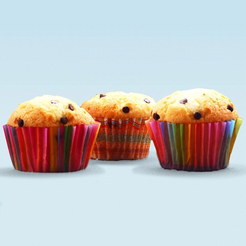 Set 100 Đế Giấy Dùng Để Trang Trí Bánh Cupcake Tiện Dụng