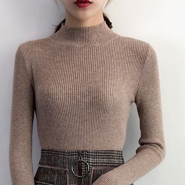 Áo len tăm cổ 3 phân 8 màu siêu hot không xẻ