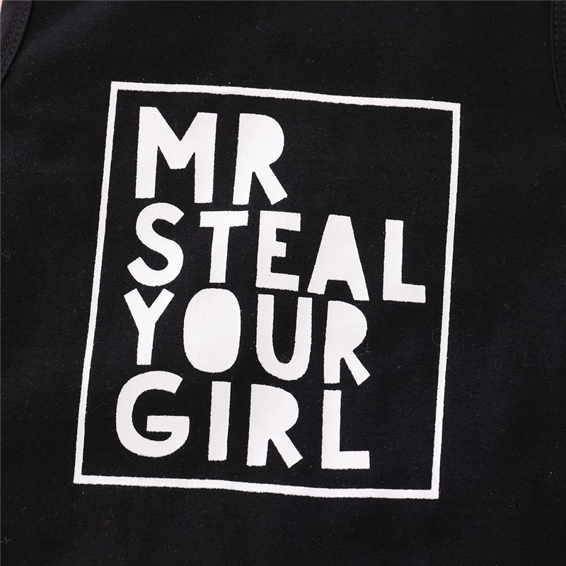 Set Áo Tay Ngắn Có Mũ Trùm Đầu In Chữ + Quần Mikrdoo Cho Bé Trai Bé Gái