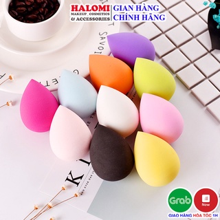 Mút tán kem nền Halomi siêu mềm bám phấn chuyên dùng cho makeup trang điểm