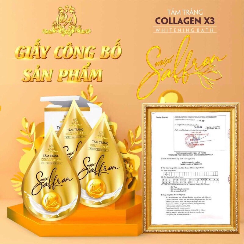 Tắm trắng collagen x3 Đông Anh Luxury Mix Saffron | BigBuy360 - bigbuy360.vn