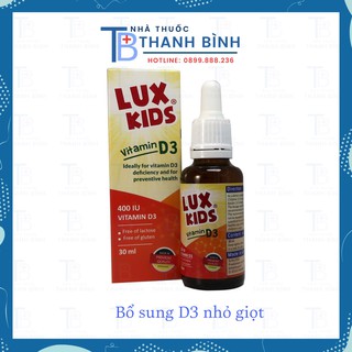 Lux kid's vitamin d3 nhỏ giọt nhập khẩu đức