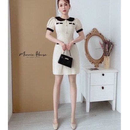 Đầm Cổ Sen "Bigsize" Phối Túi Chất Cotton Cao Cấp