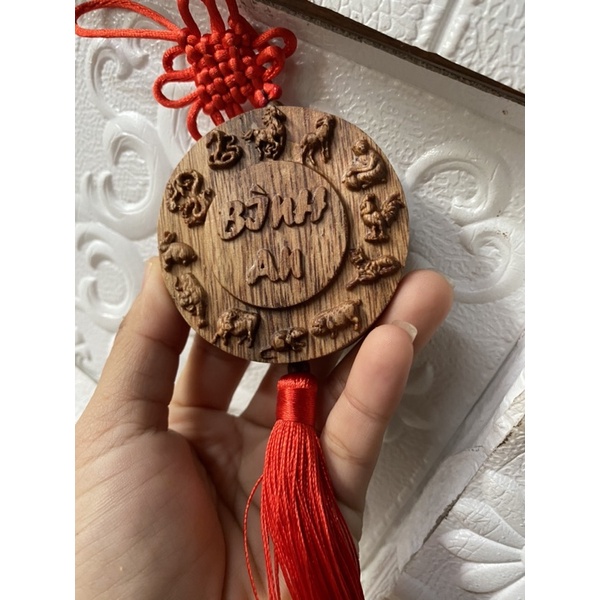 Khánh treo xe ô tô trầm hương Bình an
