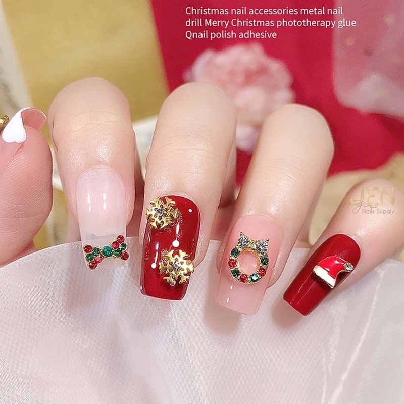 Charm nail Noel Giáng sinh-phụ kiện nai móng