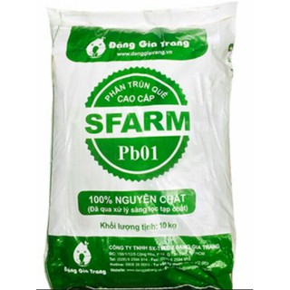 Phân trùn quế nguyên chất cao cấp Sfarm 10kg