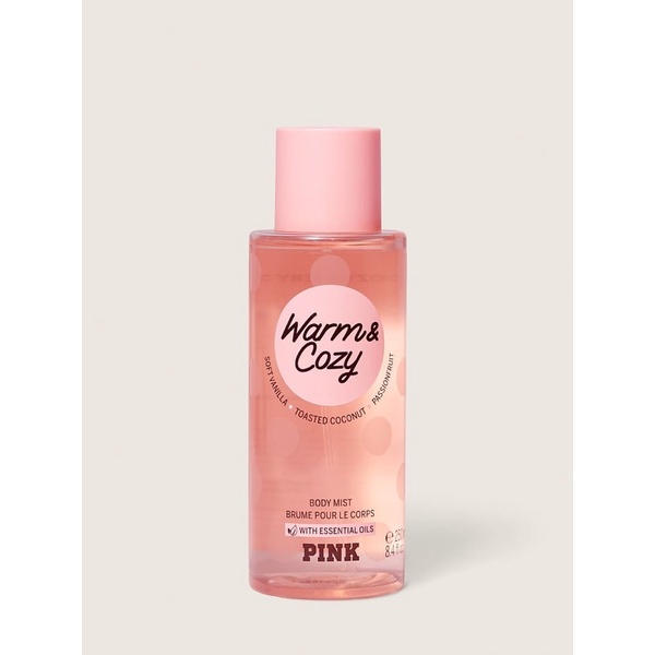 Xịt thơm lưu hương toàn thân dòng Pink Victoria ‘s Secret - Warm & Cozy 250ml