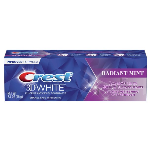 KEM ĐÁNH RĂNG CREST 3D WHITE RADIANT MINT Mẫu mới