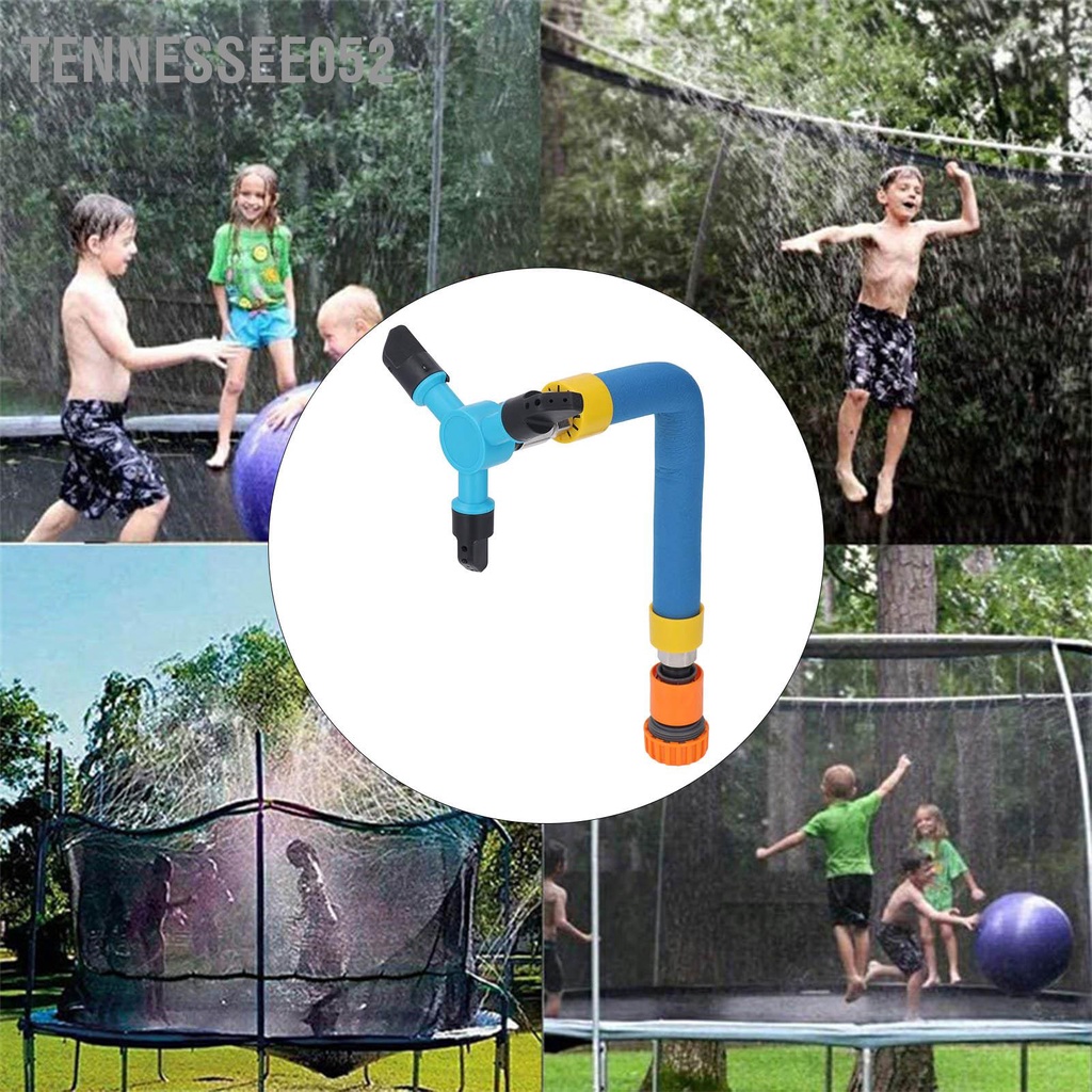 Tennessee052 Vòi phun nước dạng tấm bạt lò xo tự động xoay cho trẻ em ngoài trời xoáy bằng nhựa để làm vườn mùa hè