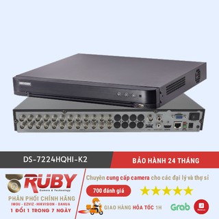 Đầu ghi HDTVI 24 kênh Hikvision DS-7224HQHI-K2