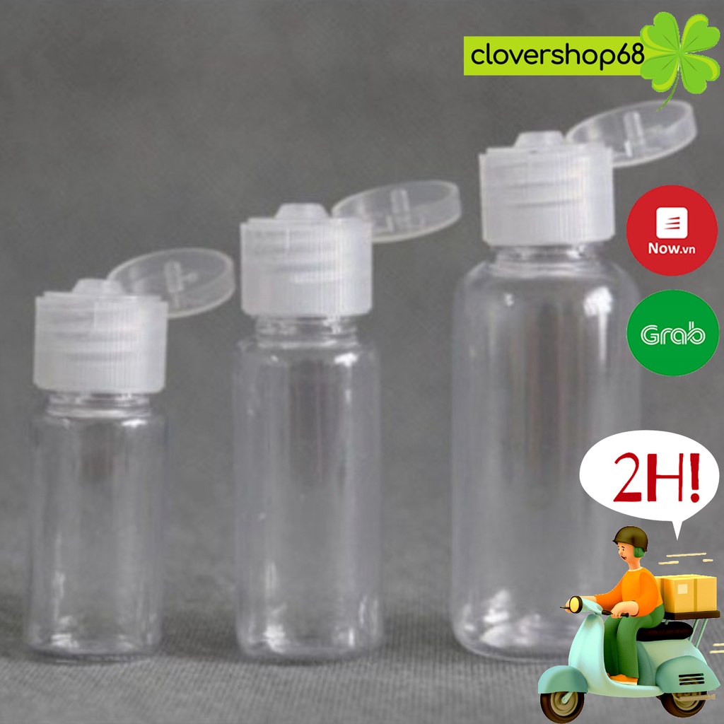 Chai nhựa pet nắp bật dung tích 50ml/100ml