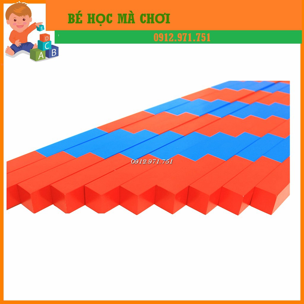 Bộ gậy số Montessori - bộ to