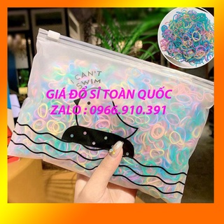 dây buộc tóc cho bé gái túi 1000 cái, chun nịt xinh cute hàn quốc [ GÓI BUỘC TÓC 1000C ]