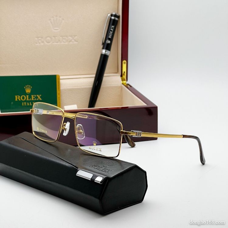 Gọng Kính Nam, R.OLEX, Chất liệu Titanium mạ vàng 18K, Baorhanhf 12 tháng - donghokinhmat168