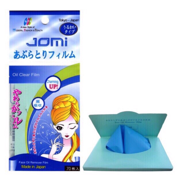 [Chính Hãng] Giấy Thấm dầu JOMI Oil Clear Film 70 tờ | WebRaoVat - webraovat.net.vn