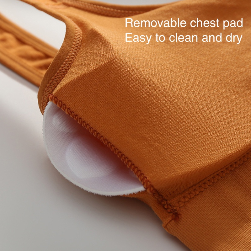 Áo Bra Thể Thao Không Đường May Có Mút Nâng Ngực Tháo Rời Được Lưng Xinh Xắn Cho Nữ