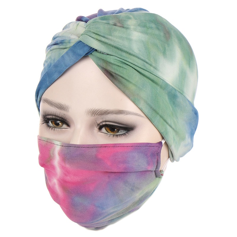 Set 2 Mũ Trùm Đầu Co Giãn Phong Cách Hồi Giáo Dùng Khi Ngủ Tại Nhà