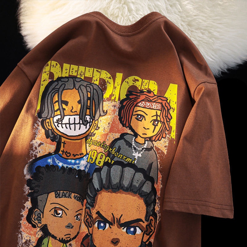 Áo Thun Ngắn Tay Form Rộng Phong Cách Năng Động Trẻ Trung Dành Cho Cả Nam Và Nữ