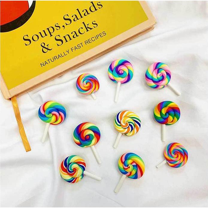 Ghim cài áo trang trí hình que kẹo mút B641