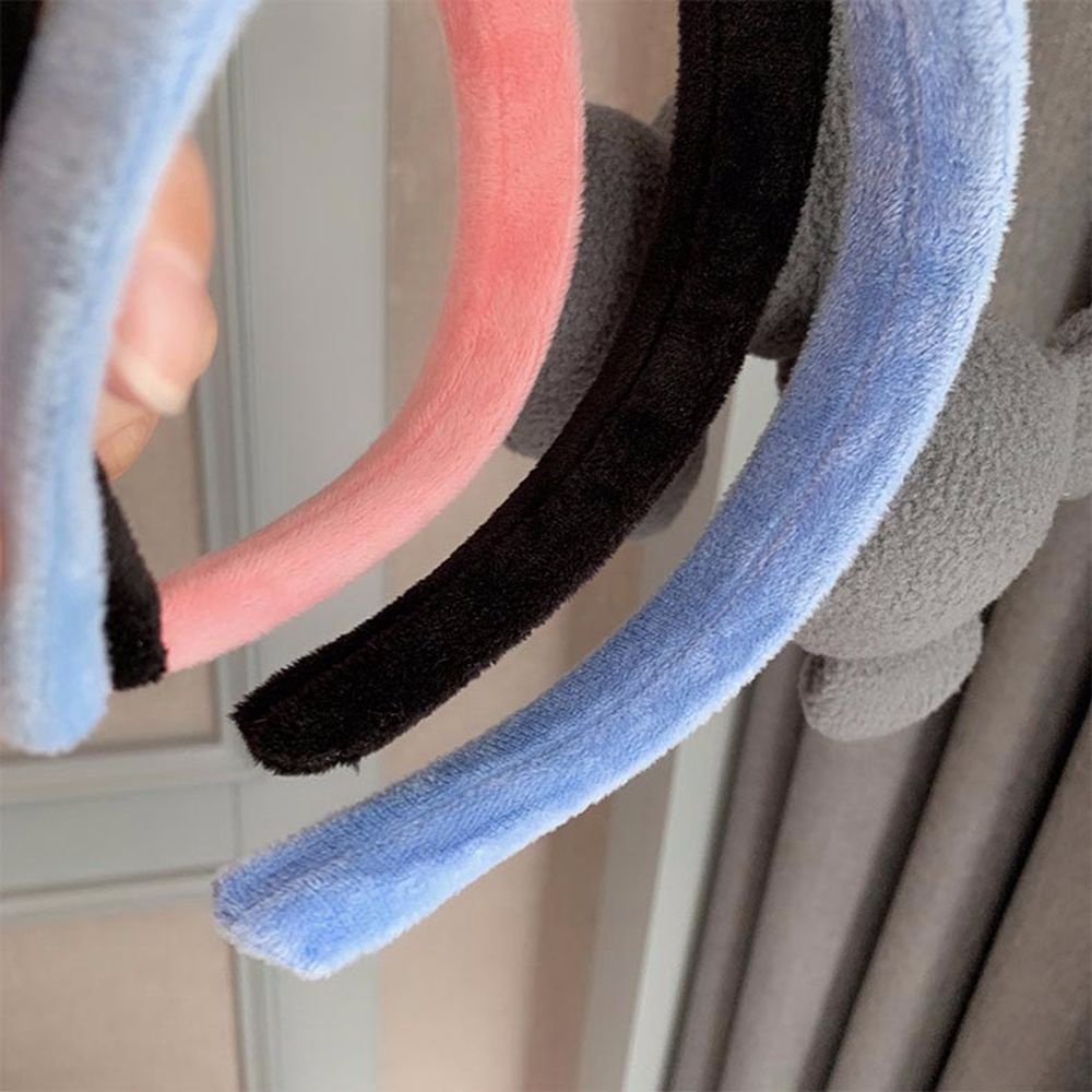 Cài tóc rửa mặt trang điểm vải lông mềm chuột Mickey hoạt hình nhiều màu sắc cho nữ