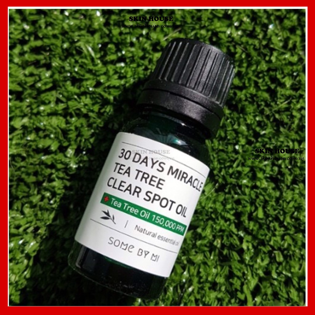 Sẵn - Tinh dầu tràm trà chấm mụn  Tea Tree Clear Spot Oil Soem by Mi - Skinhouse