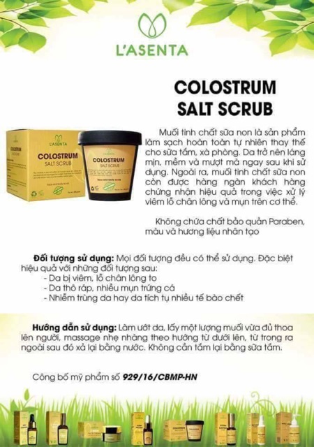 Muối tắm tinh chất sữa non