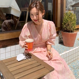 Đầm xoè thắt nơ vintage