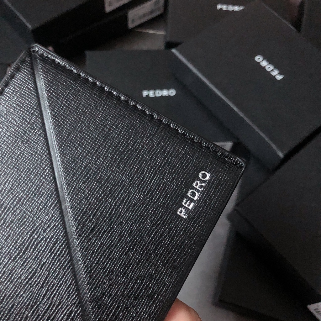 Ví ngắn Pe trơn sọc chéo v343