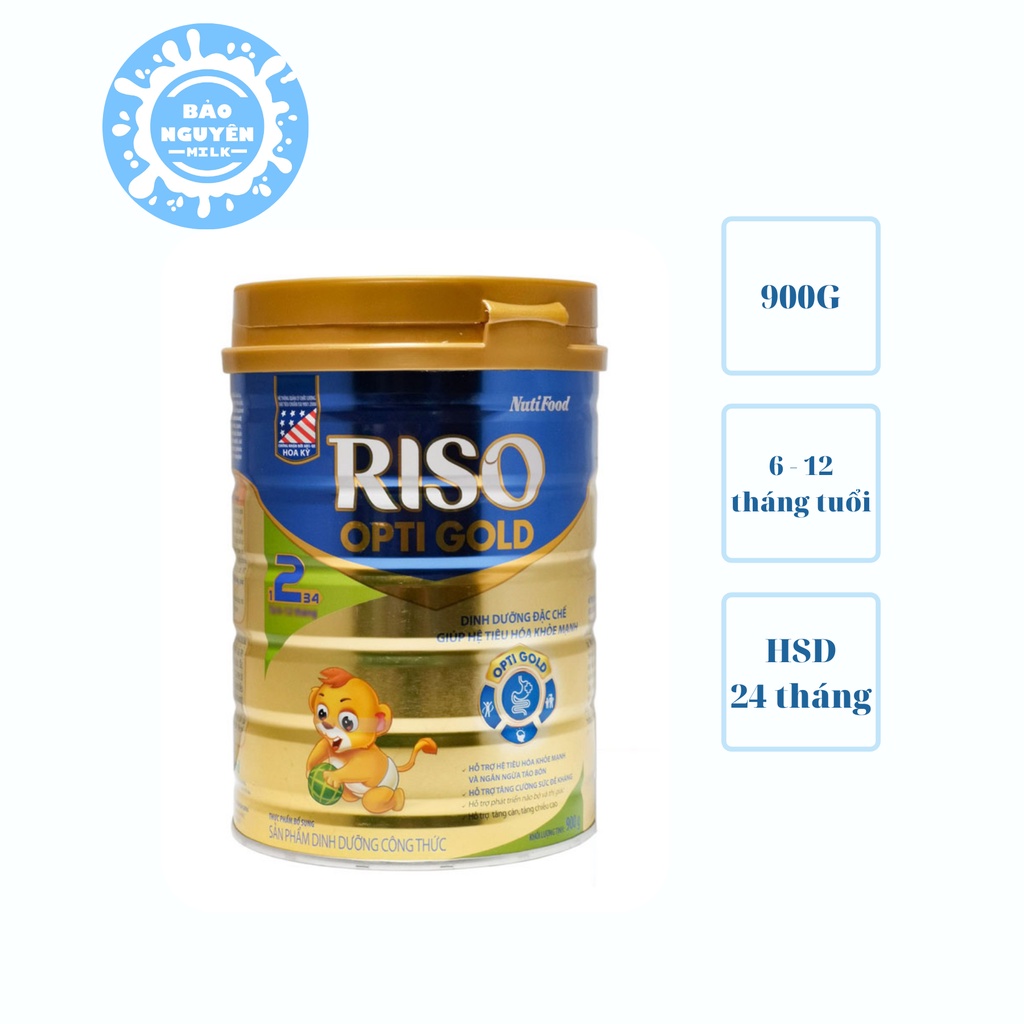 Sữa bột Riso Opti Gold 2 900g