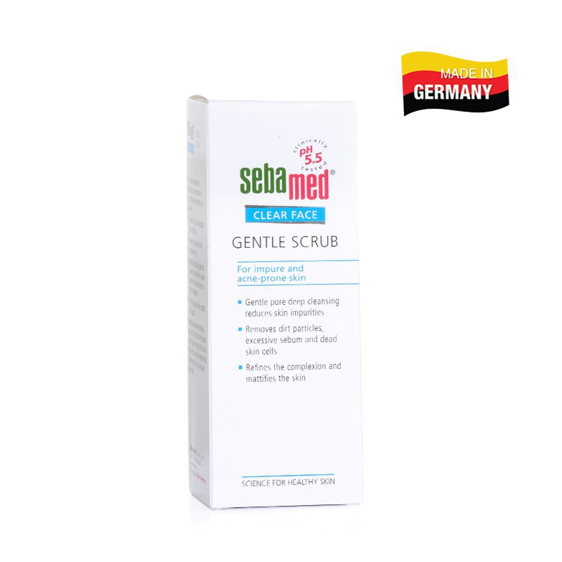 Tẩy Tế Bào Chết SEBAMED pH5.5 Sebamed Clear Face Gentle Scrub 150ml