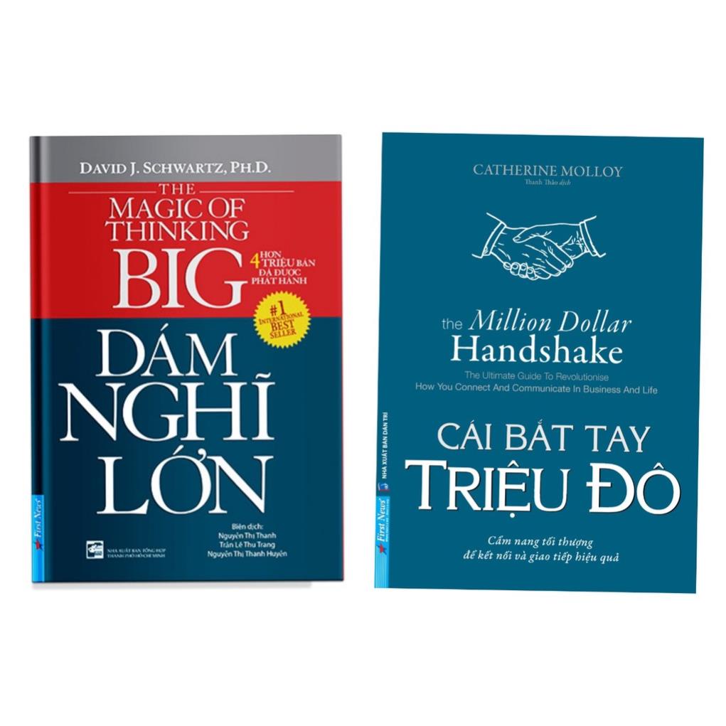 Sách - Combo 2quyển : Dám nghĩ lớn + Cái bắt tay triệu đô - First News
