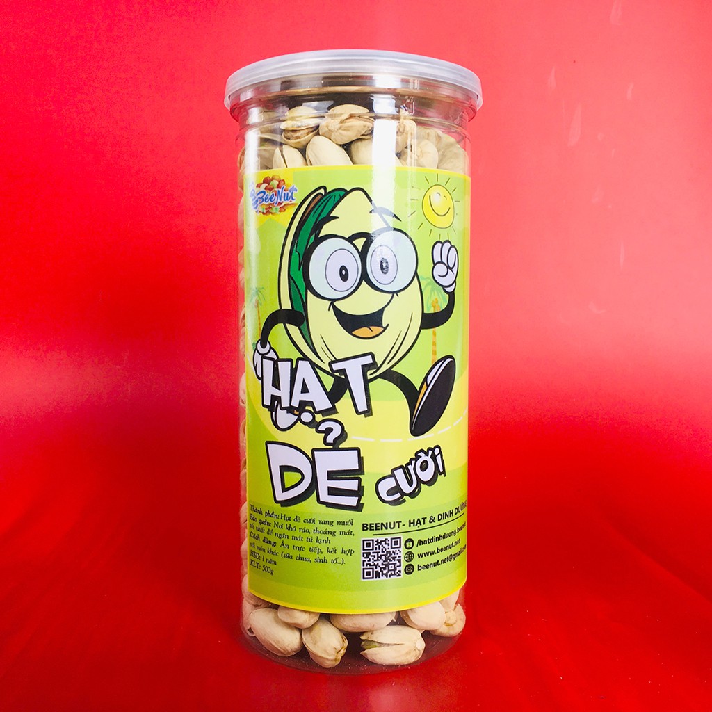 Hạt dẻ cười Pistachio (1KG) (Combo 2 phần 500g) Hạt giẻ cười không tẩy trắng, không bị yểu Hạt dinh dưỡng BeeNut