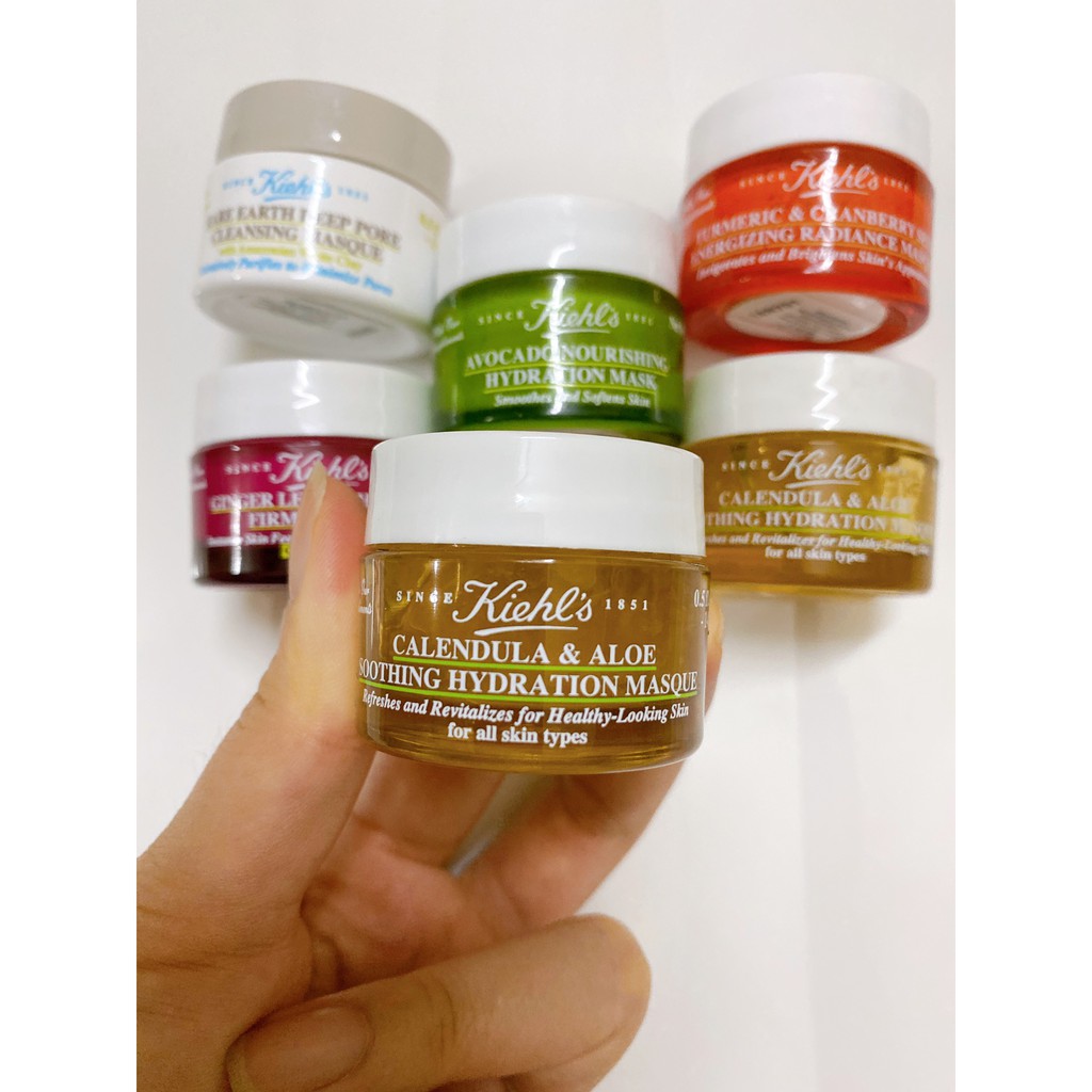 Mặt Nạ Mini Kiehls [đất sét, nghệ, hoa cúc, gừng, bơ]