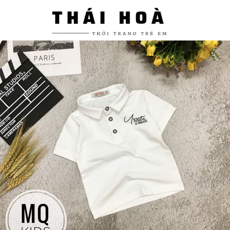 Áo bé trai cổ bẻ CHẤT LƯỢNG áo cổ trụ áo polo 7_16kg chất cotton xịn