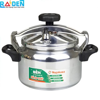 Nồi áp suất đun ga dung tích 4Lit / 5Lit / 7Lit Nagakawa NAG1441 / NAG1451 / NAG1471