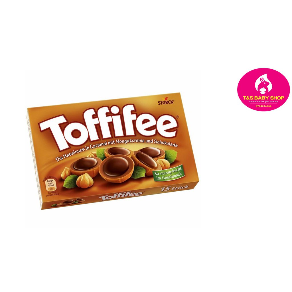 KẸO SOCOLA NHÂN HẠT DẺ TOFFIFEE ĐỨC 125G